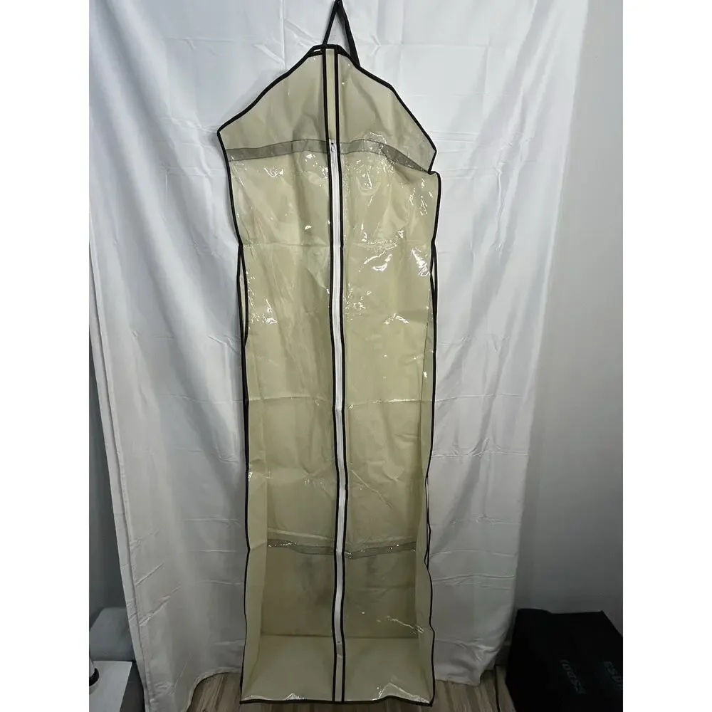 Garment Bag Suit Dress Cover Protector Storage Closet Organizer Beige